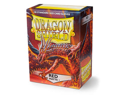 Dragonshield Sleeves - Matte Red (Standard Size 100 Pack)