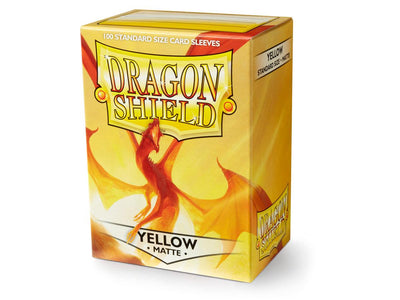 Dragonshield Sleeves - Matte Yellow (Standard Size 100 Pack)