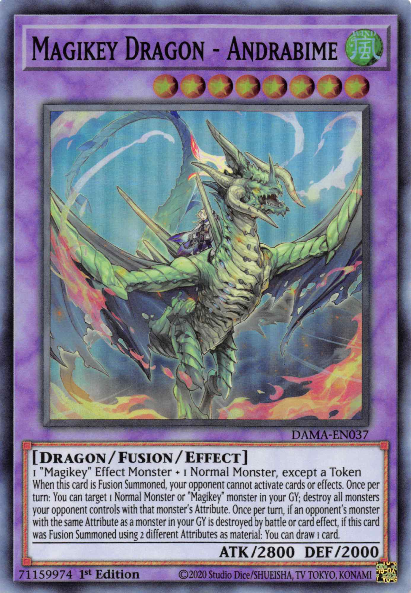 Magikey Dragon - Andrabime [DAMA-EN037] Super Rare