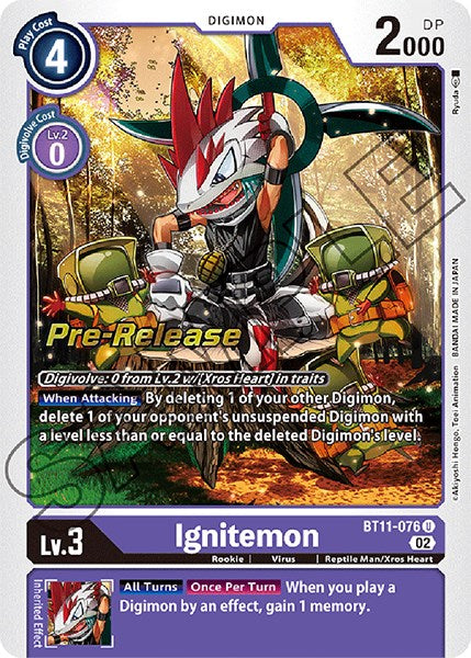 Ignitemon [BT11-076] [Dimensional Phase Pre-Release Promos]