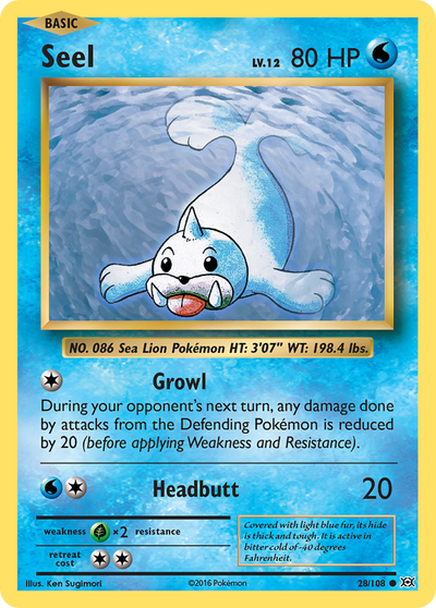 Seel (28/108) [XY: Evolutions]