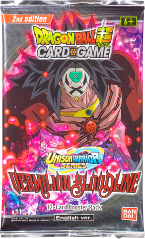 Dragon Ball Super Card Game: UW2 Vermilion Bloodline Booster Pack SECOND EDITION *Sealed*