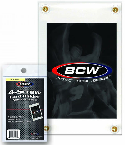 BCW - 4 -Screw Card Holder 20pt Non-Recessed (1)