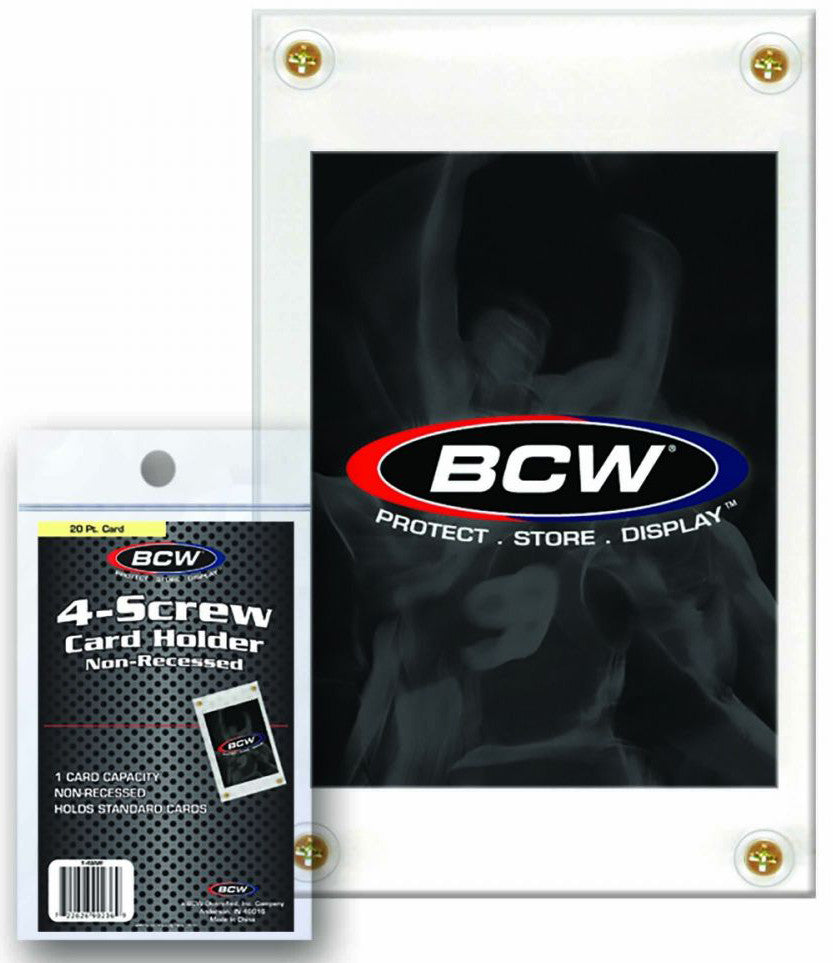 BCW - 4 -Screw Card Holder 20pt Non-Recessed (1)