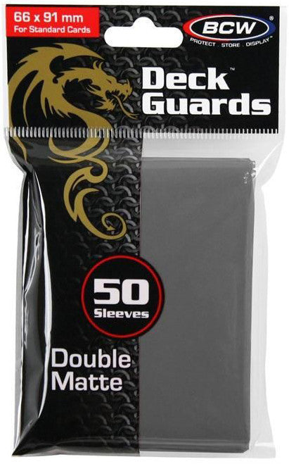 BCW Deck Guard Sleeves (50) - Grey (Standard Size)