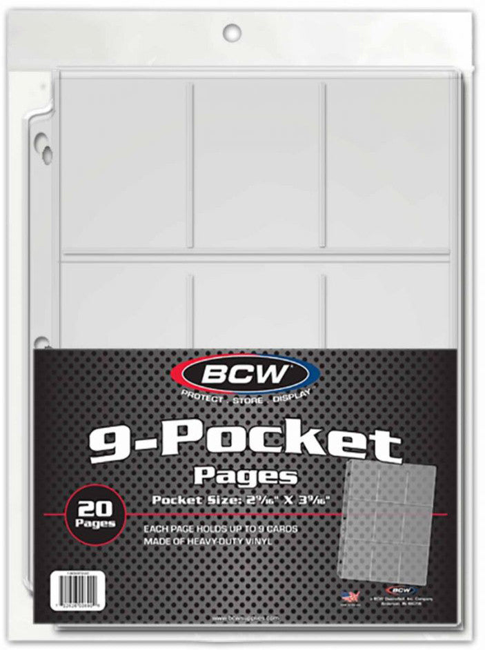 BCW - 9-Pocket Pages (20 Pack)