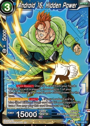 Android 16, Hidden Power (BT17-048) [Ultimate Squad]