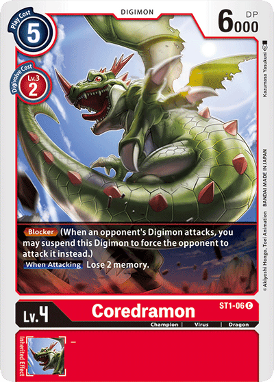 Coredramon [ST1-06] [Starter Deck: Gaia Red]