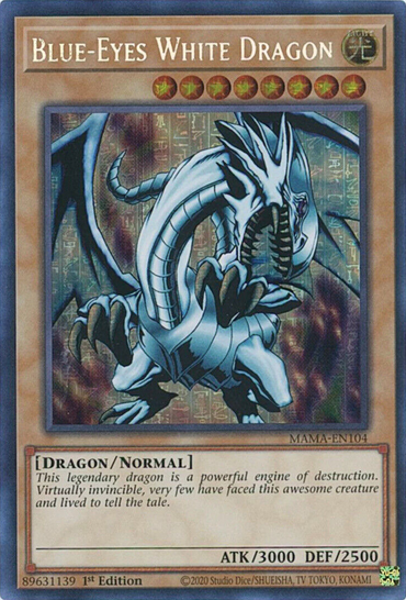 Blue-Eyes White Dragon [MAMA-EN104] Ultra Pharaoh's Rare