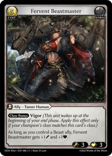 Fervent Beastmaster (086) [Dawn of Ashes: Alter Edition]