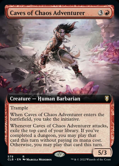 Caves of Chaos Adventurer (Extended Art) [Commander Legends: Battle for Baldur's Gate]