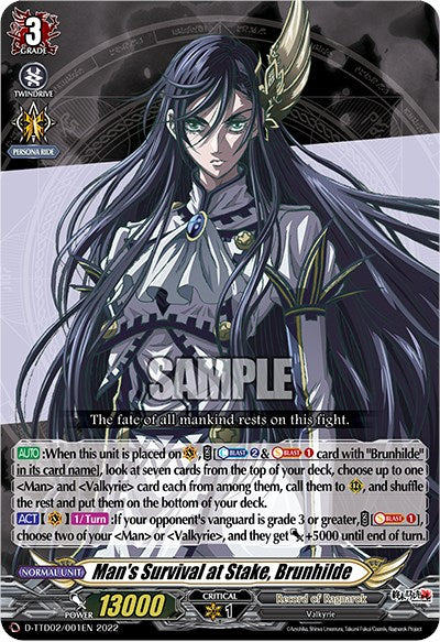 Man's Survival at Stake, Brunhilde (D-TTD02/001EN) [Record of Ragnarok]