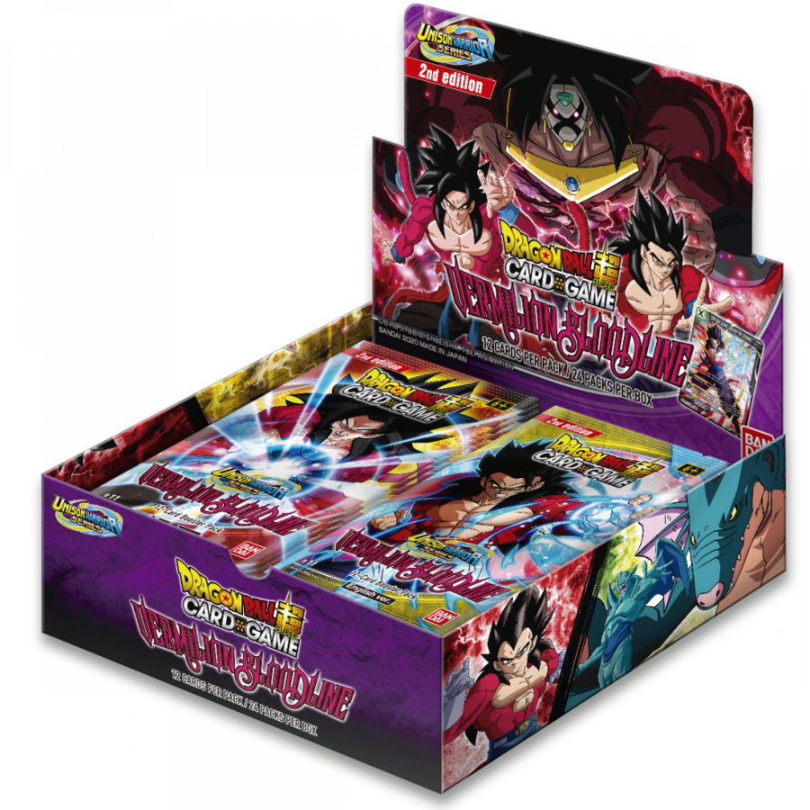 Dragon Ball Super Card Game: UW2 Vermilion Bloodline Booster Box SECOND EDITION *Sealed*