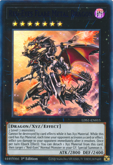 Red-Eyes Flare Metal Dragon (Blue) [LDS1-EN015] Ultra Rare