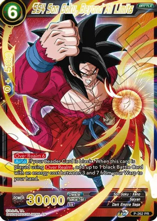 SS4 Son Goku, Beyond All Limits (Gold Stamped) [P-262]