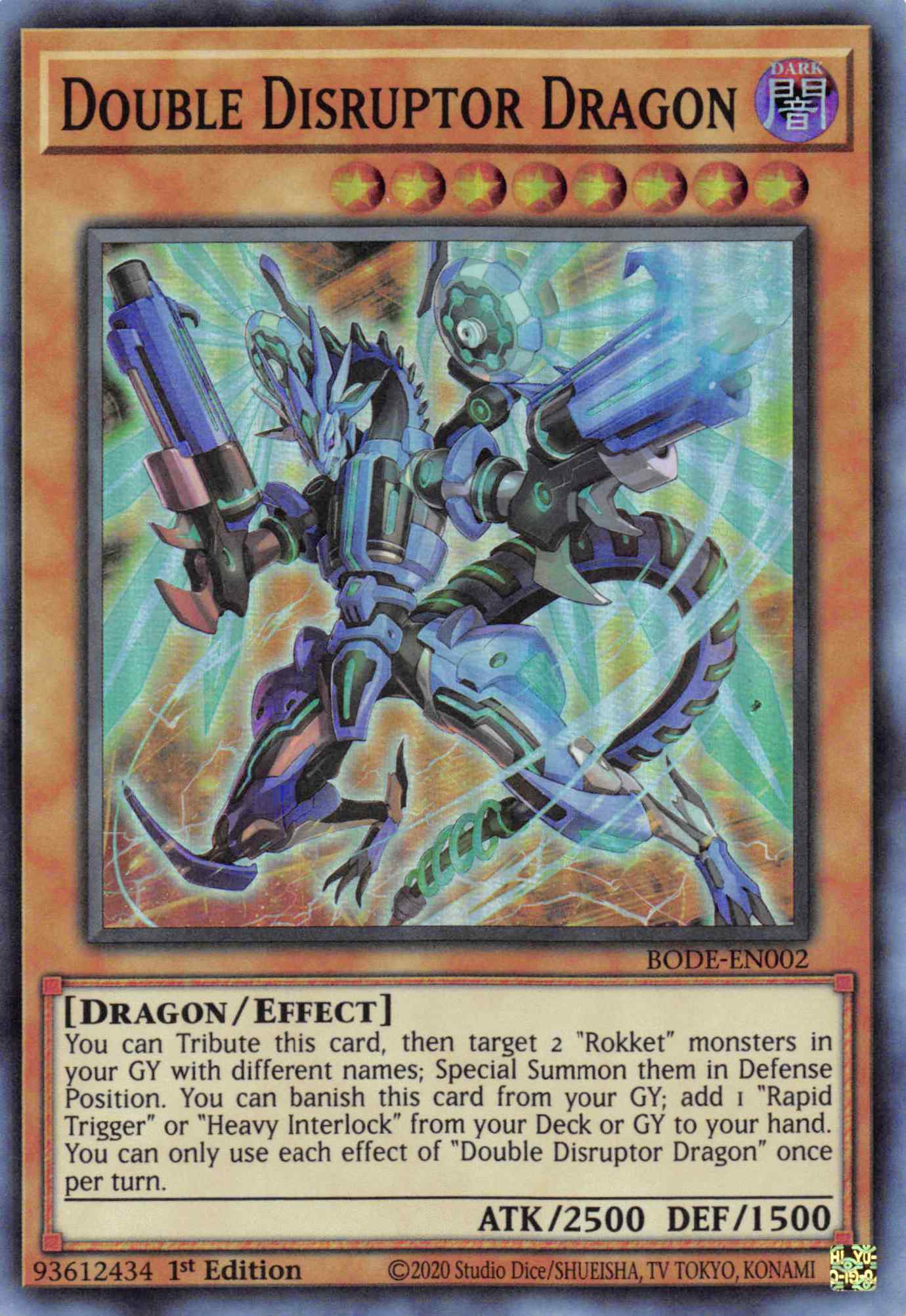 Double Disrupter Dragon [BODE-EN002] Super Rare