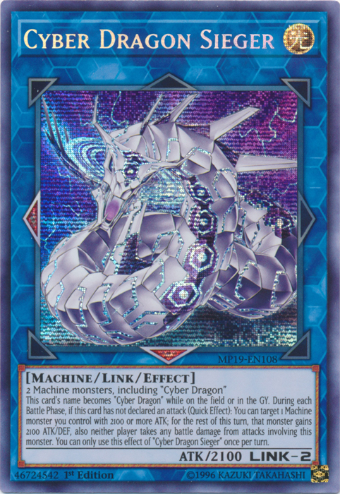 Cyber Dragon Sieger [MP19-EN108] Prismatic Secret Rare