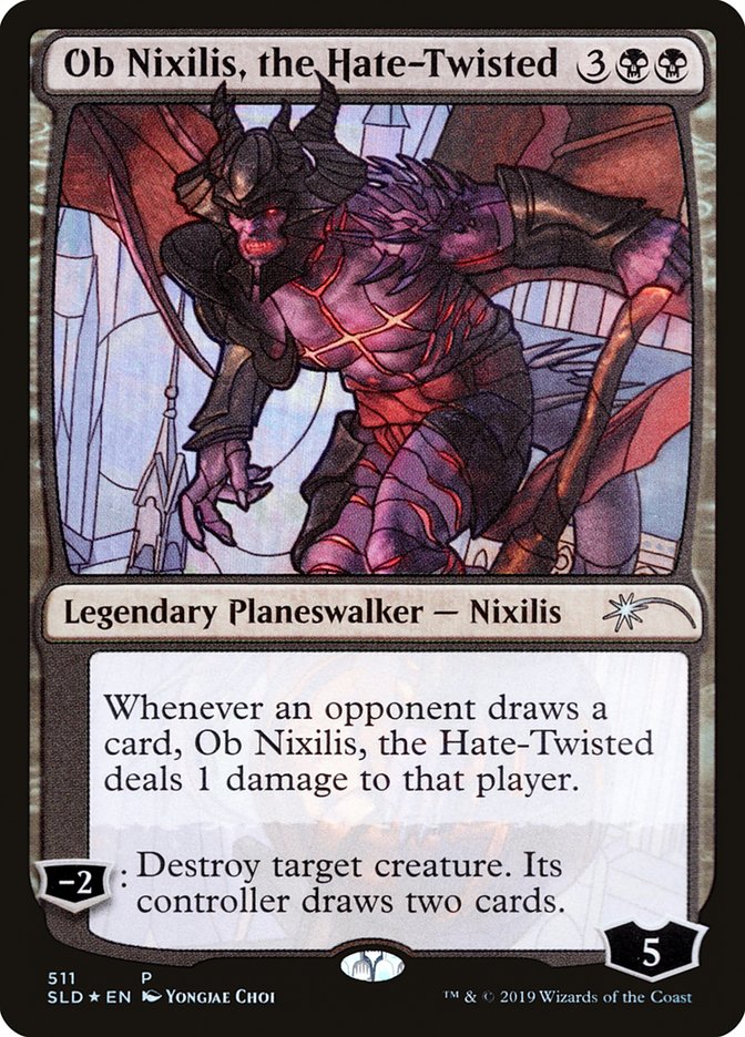 Ob Nixilis, the Hate-Twisted (Stained Glass) [Secret Lair Drop Promos]