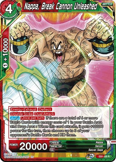 Nappa, Break Cannon Unleashed (EB1-58) [Battle Evolution Booster]