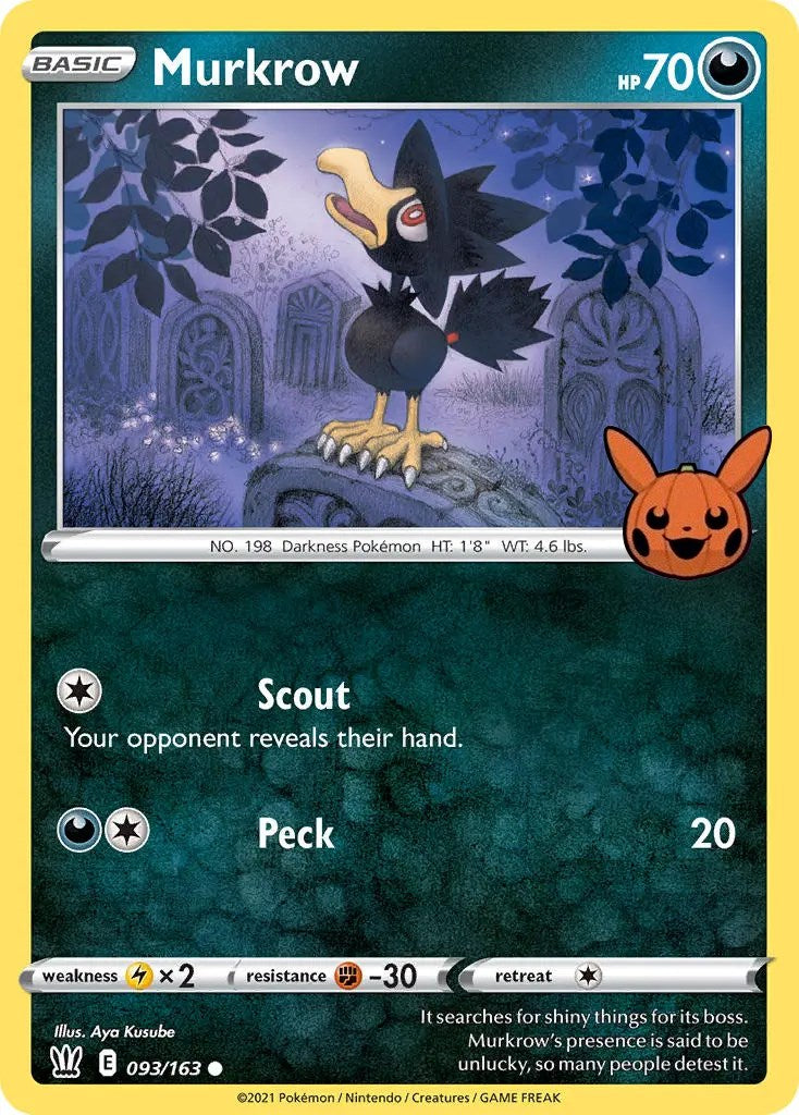Murkrow (093/163) [Trick or Trade]