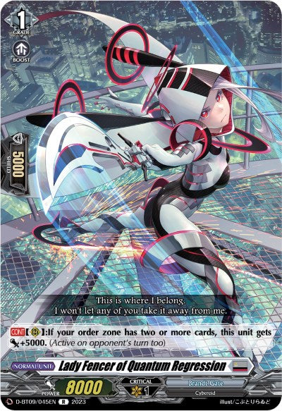 Lady Fencer of Quantum Regression (D-BT09/045EN) [Dragontree Invasion]