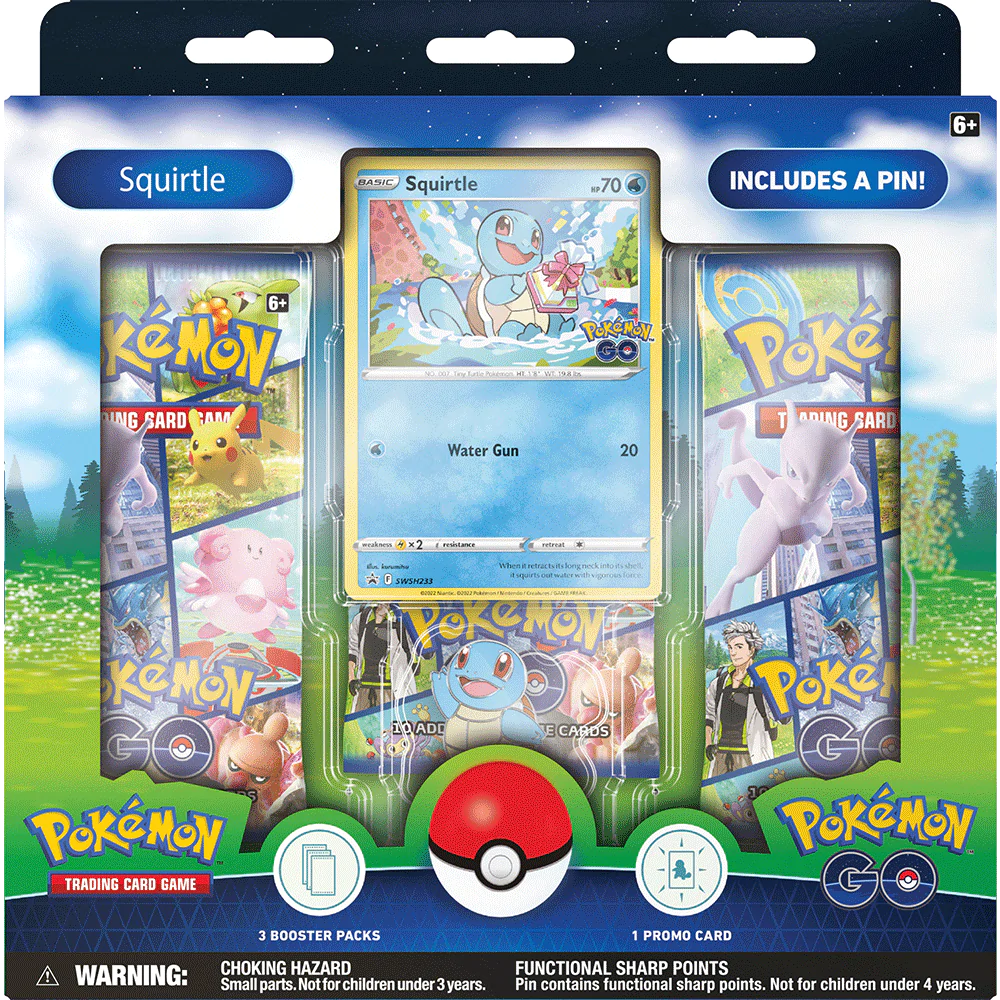 Pokemon TCG: Pokemon GO Pin Collection (Squirtle) *Sealed*