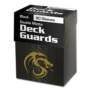 BCW Deck Guard Sleeves - Matte Black (Standard Size)