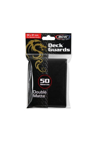 BCW Deck Guard Sleeves (50) - Black (Standard Size)